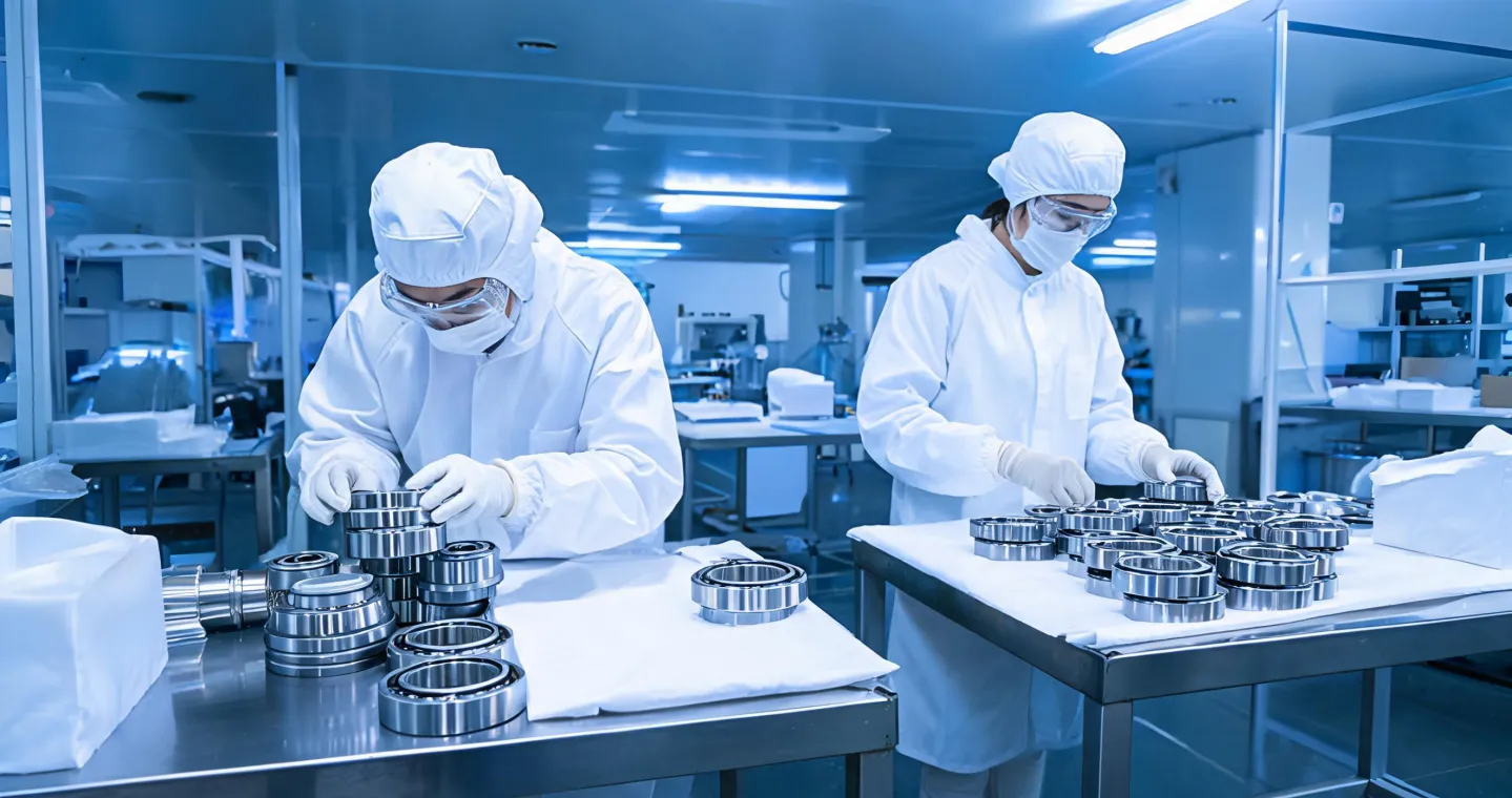 NSK precision bearing assembly line